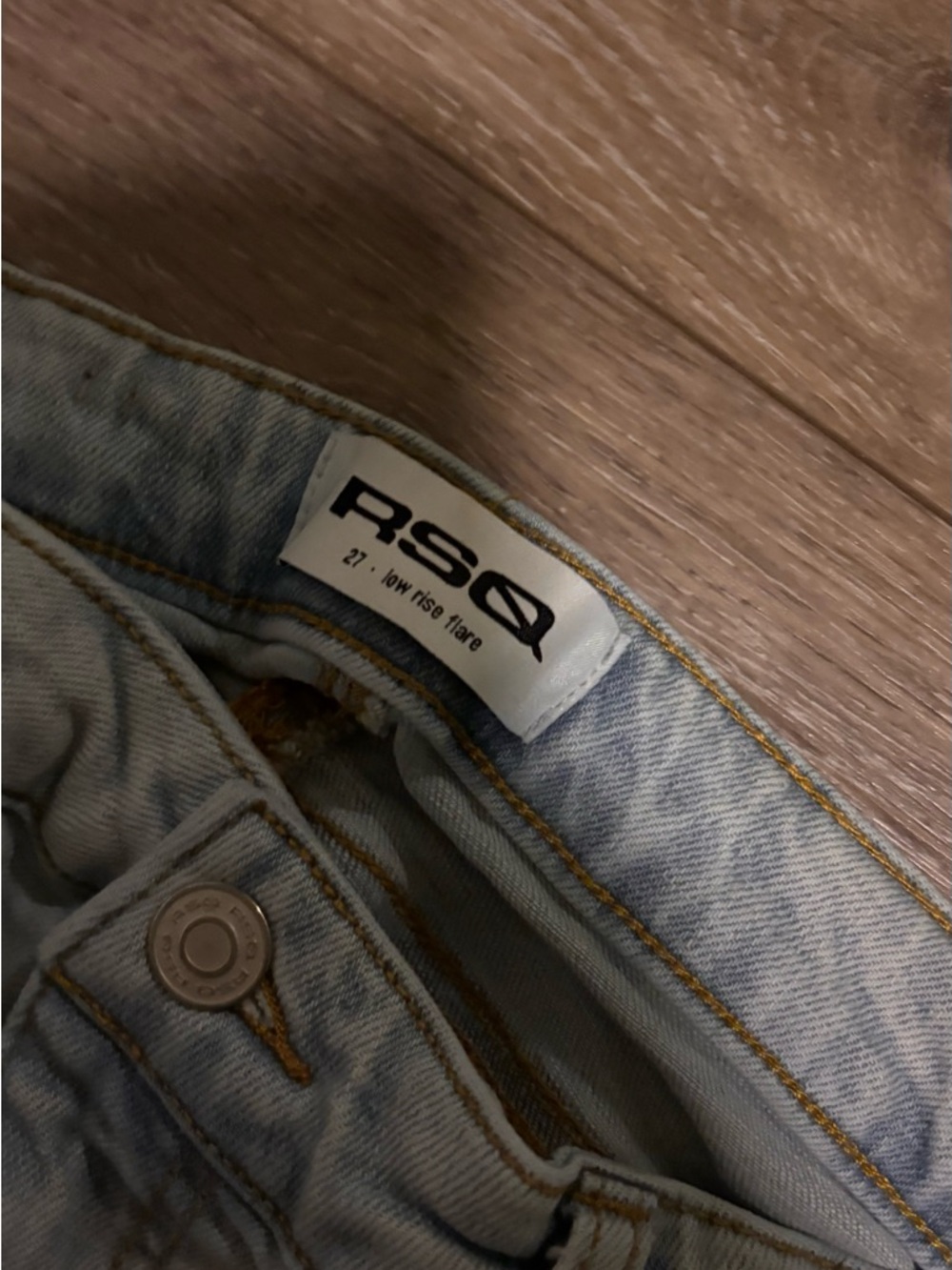 RSQ Light Blue Low Rise Flare Jeans